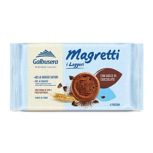 3 x 260gr GALBUSERA BISCOTTI MAGRETTI GOCCE CIOCCOLATO