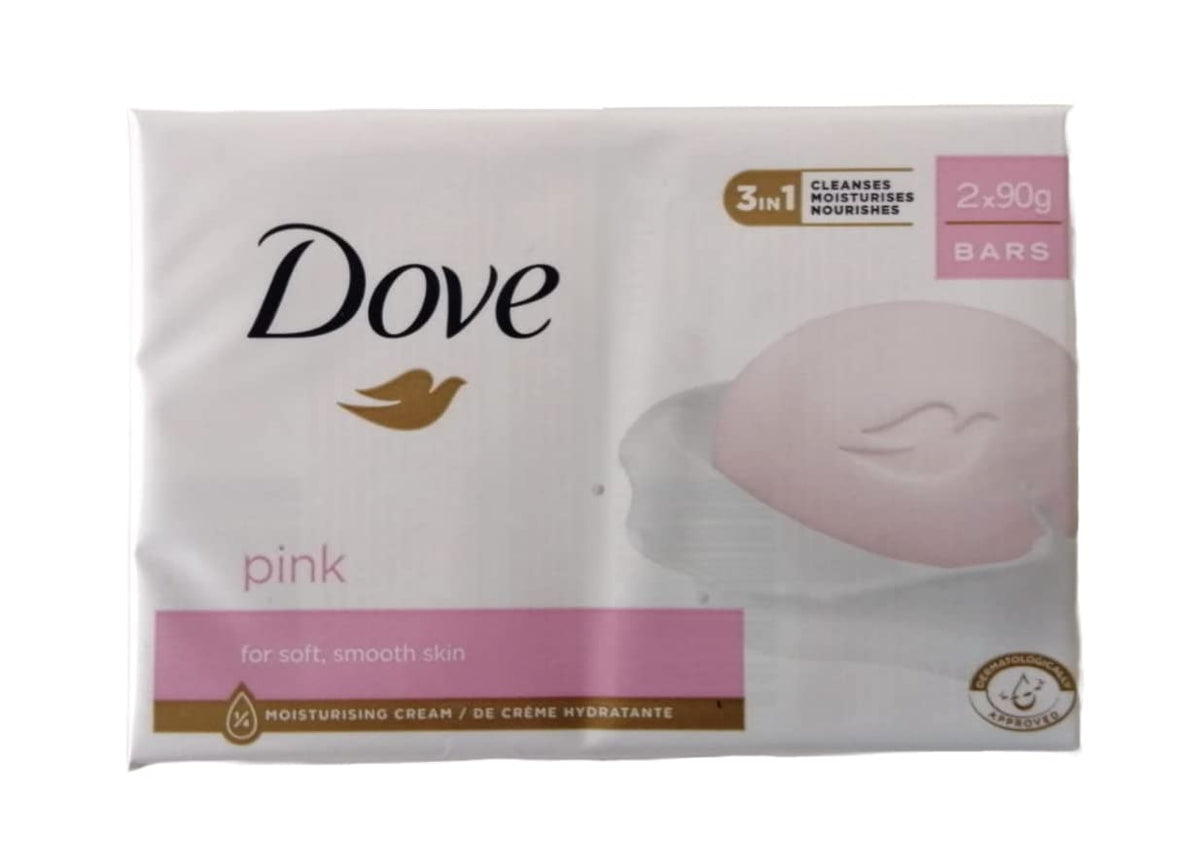 Dove Sapone Solido Rosa 90grx2, 180g
