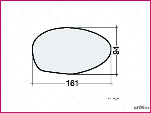 PIASTRA SPECCHIO RETROVISORE DESTRA 08127
