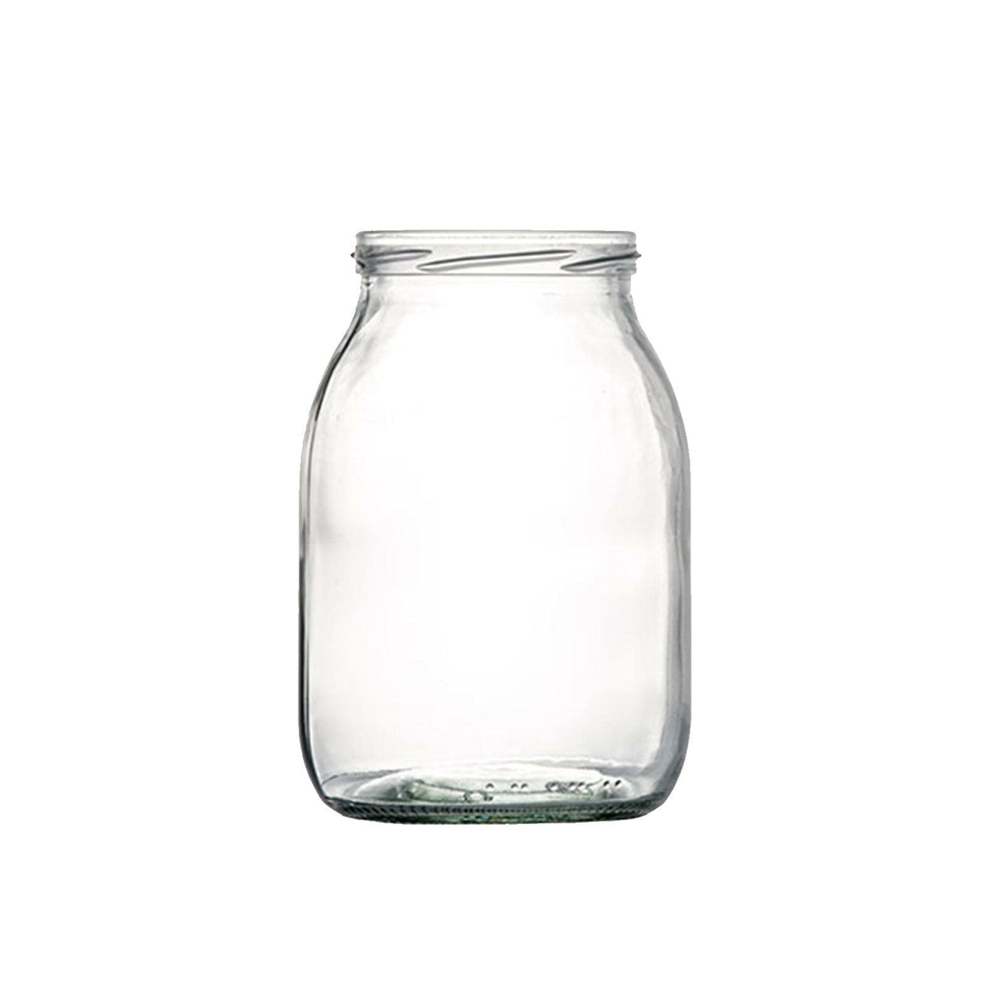 OEM SYSTEMS Vaso vasetto in vetro per alimenti Imbocco Ã˜ 82 mm 1062cc/ml conf.12 pz