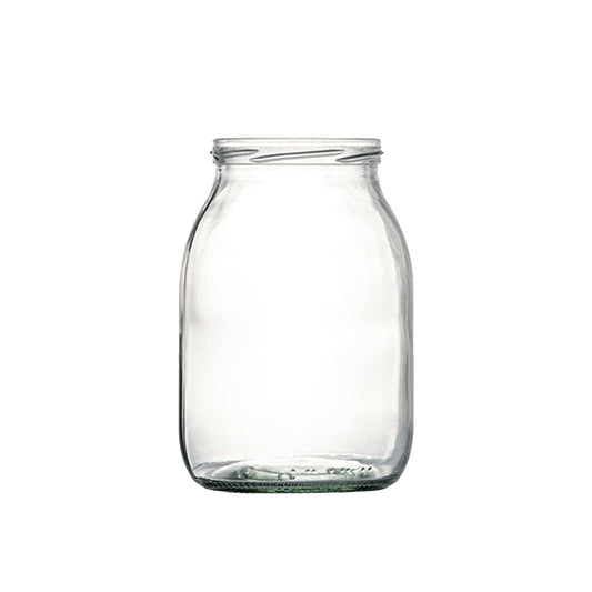 OEM SYSTEMS Vaso vasetto in vetro per alimenti Imbocco Ã˜ 82 mm 1062cc/ml conf.12 pz