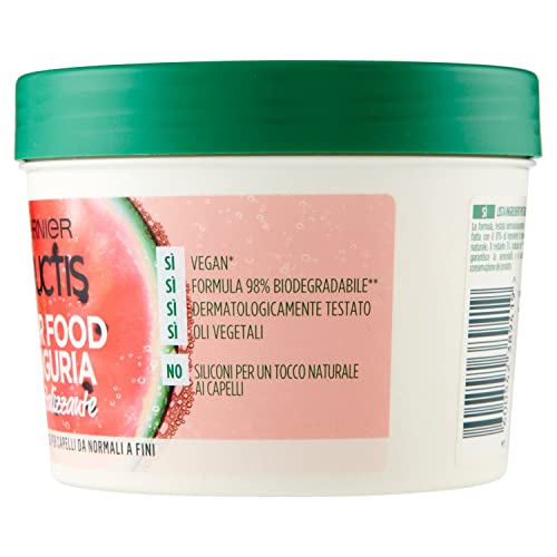 GARNIER Fructis Hair Food, maschera 3 in 1, 390 ml