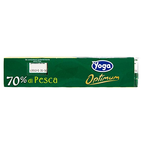 Yoga Succo Optimum Pesca - 8 confezioni da 3 pezzi da 200 ml [24 pezzi, 4800 ml]