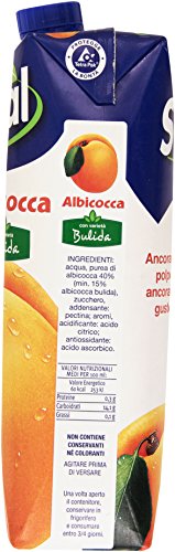 Santal - Succo Albicocca con Varieta' Bulida - 12 pezzi da 1 l [12 l]