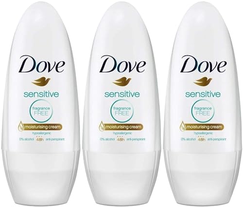 Dove Pure, Strong Antitraspirante Roll On Deodorante Stick, Unisex per uomini e donne, Fragranza pulita e fresca, lunga durata, anti sudore e odore corpo (50 ml)