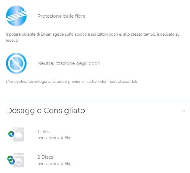 Dixan Discs Classic, Detersivo Lavatrice Predosato In Capsule, profumazione Classica, confezione da 35 Lavaggi