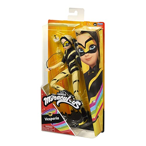 Miraculous: Tales of Ladybug and Cat Noir- Miraculous Vesperia Doll, Colore Multicolore/Onde del Mare, 10.5 inch, 50013