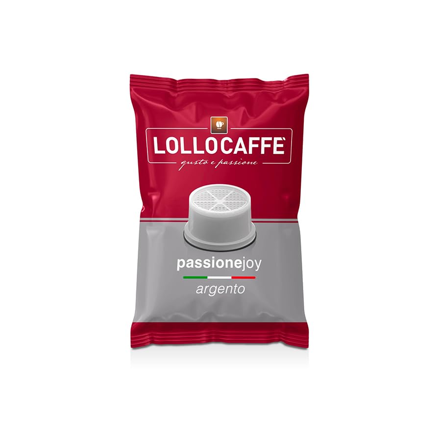 Lollo Caffè Passione Joy, Miscela Argento - 800 (8x100) Capsule - Compatibili con le Macchine ad uso domestico Lavazza* Espresso Point*