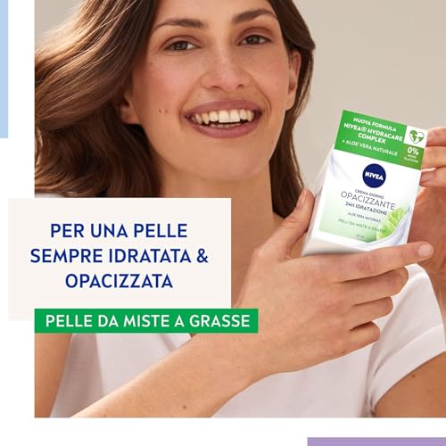 Nivea Essentials Super Idratante 24h Opacizzante, Crema Giorno Viso Per Pelli Da Miste A Grasse, 50 Millilitro