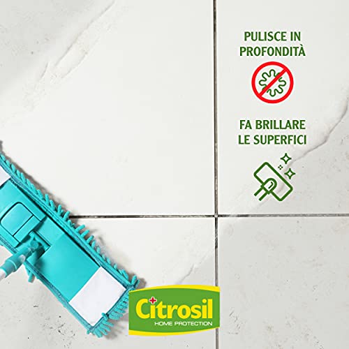 Citrosil Home Protection - Detergente Liquido Pulisci Pavimenti Igienizzante con Vere Essenze di Limone, 900 ml x 4 Pezzi