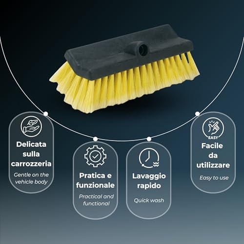 Bottari Idrospazzola Hydrobrush, Spazzola Lavaggio Auto, Camion, Autobus, Van, Compatibile con Manico Hydrohandle