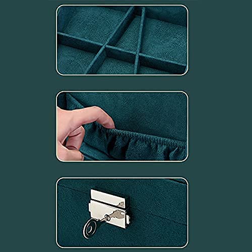 WERYU Jewelry Box Pendant Necklace Ring Diamond Ring Bracelet Gift Storage Box