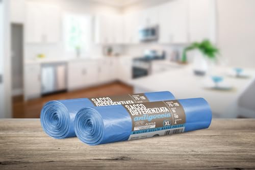 Doli's 30 Rotoli Sacchi IMMONDIZIA 110L per LA Raccolta DIFFERENZIATA XL Viola TRASP