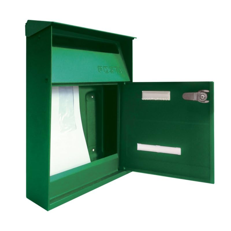 Alubox Cassetta postale serie 'effe' cm 22 x 11 x h 32,5 vern.verde