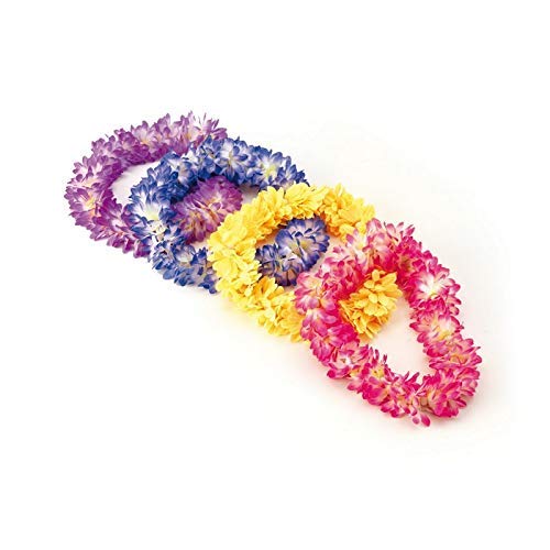 Bottari 29408 Collana Floreale Decorativa Hawaii, Blu