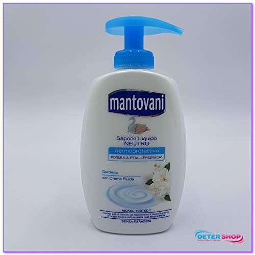 MANTOVANI SAPONE LIQUIDO NEUTRO BASE 300ML.GARDENIA CON CREMA FLUIDA