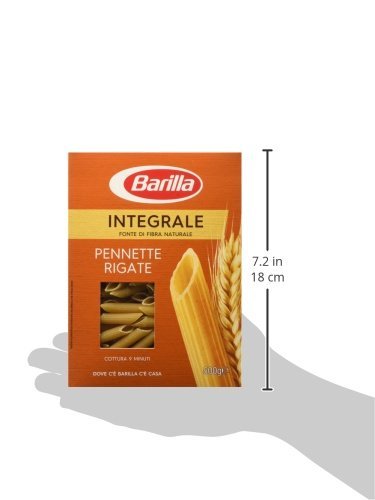 Barilla Pasta Integrale Pennette Rigate Semola Integrale di Grano Duro, 500 gr