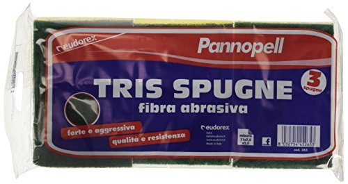 48 x EUDOREX Spugnafibra Più Forte E Aggressiva 3 Pezzi