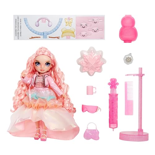 Rainbow High Winter Wonderland - Sunny (Giallo) - Bambola fashion da 28 cm, con neve magica nascosta che si gonfia con l'acqua, con kit per pupazzo di neve, Età 4-12 anni e ai collezionisti