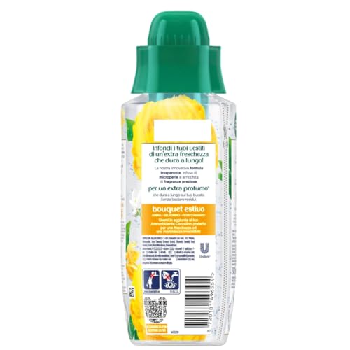 Coccolino Profumo per Bucato Bouquet Estivo, Extra Profumo* a lungo. Efficace Anche a Freddo e nei Cicli Brevi, con note di fragranza Ambra, Gelsomino, e Fiori d'Arancio, 342ml
