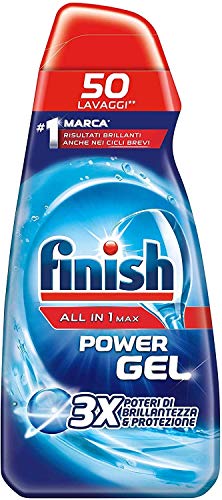 Finish Powergel, Gel Detersivo per Lavastoviglie Liquido, Multiazione