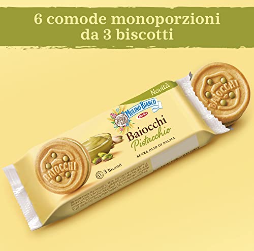 Mulino Bianco Biscotti Baiocchi al Pistacchio