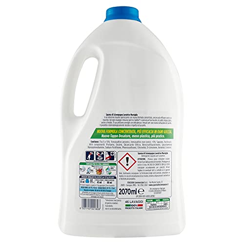 Spuma di Sciampagna Detersivo Lavatrice Liquido Marsiglia 46 Lavaggi - 2070 ml