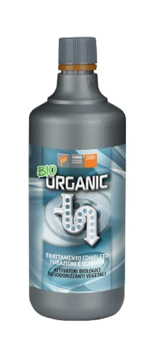 Faren BIO ORGANIC, Disgorgante Organico per il Trattamento di Scarichi, Tubazioni, Fosse Biologiche, con Attivatori Biologici in alta concentrazione, Elimina Odori, 1 Lt