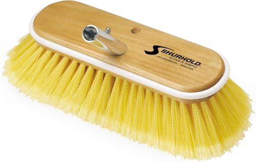 Shurhold Deck Brush with Soft Yellow Polystyrene Bristles
