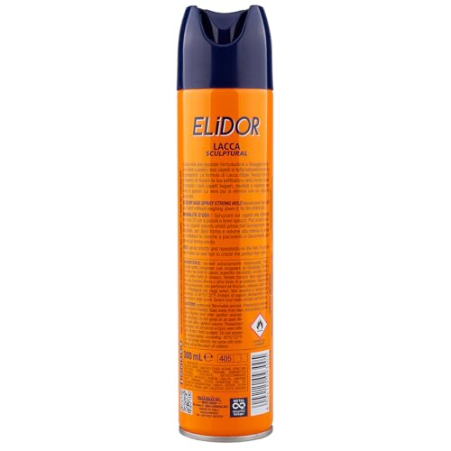 ELIDOR Lacca per Capelli Professionale SCULPTURAL - Lacca Fissaggio forte e Tocco Morbido - Protezione UV - Fissa i Capelli Senza Appesantire. 300ml