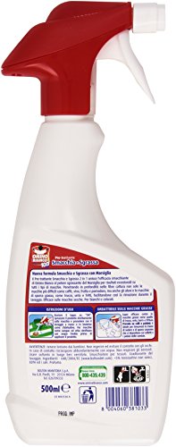 Omino Bianco - Pre-Trattante Smacchia e Sgrassa, 2 in 1, con Marsiglia - 500 ml - [confezione da 6]