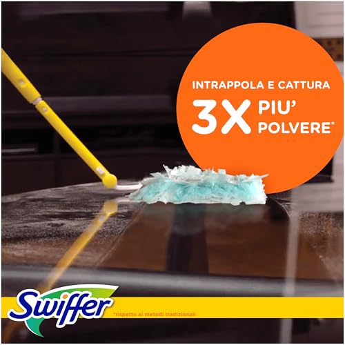 Swiffer Duster Piumini Catturapolvere Manico + 2 Piumini