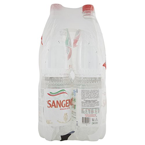 Sangemini Acqua Minerale Naturale - Confezione da 6 Bottiglie x 1.5 l