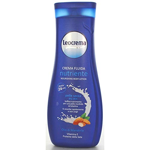12 x LEOCREMA Crema Corpo Fluida Nutriente Pelli Secche 400 ML