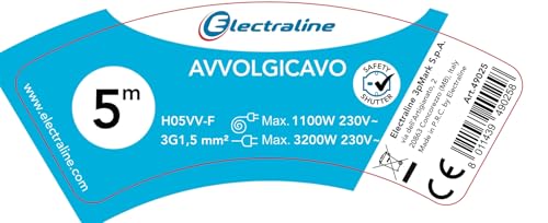 Electraline Prolunga Elettrica con Avvolgicavo