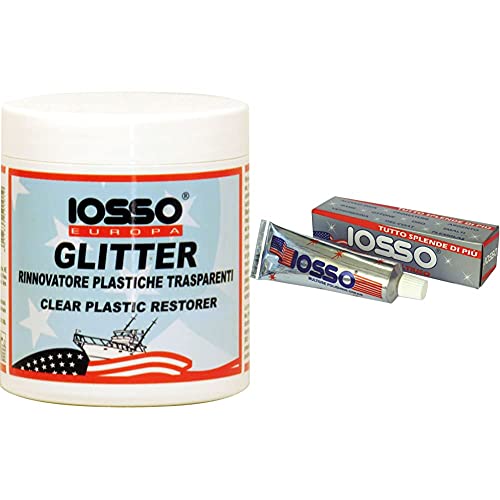 Iosso Europa Xgl2, Pasta Lucidante per Plastiche Trasparenti Tutti, Bianco, 250 ml