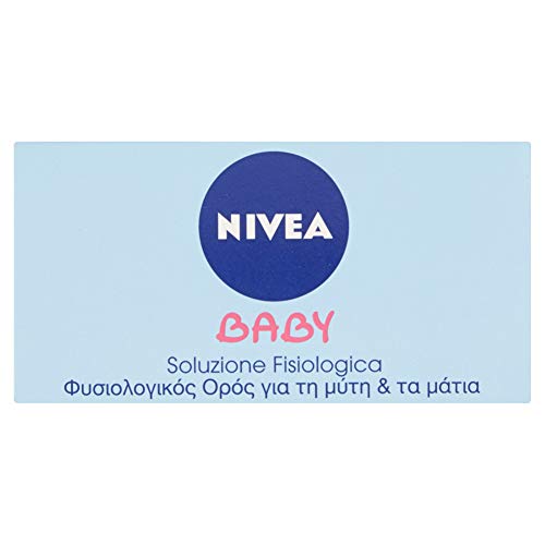 Nivea Baby Soluzione Salina Naturale, Deterge Naso e Occhi, Aspiratore Nasale in Silicone, Ideale per Bambini