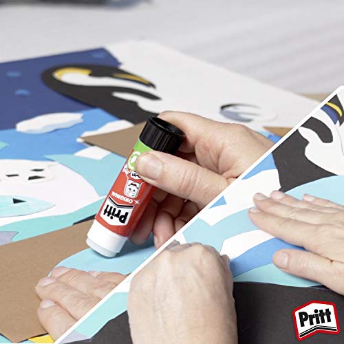 Pritt Colla Stick 25 x 11g, colla per bambini sicura e affidabile, colla Pritt per lavoretti e fai da te, con una tenuta forte per uso scuola e ufficio, 25 stick x 11g