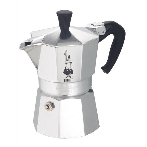 Bialetti Moka Caffettiera con Fascia, Alluminio, Argento