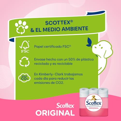 Scottex Original Toilet Paper - 40 Rolls