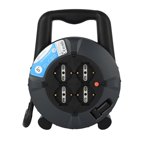 Electraline Prolunga Elettrica con Avvolgicavo