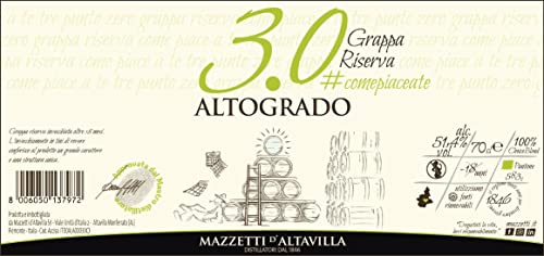 Mazzetti D' Altavilla, Grappa Punto Zero - 700 ml