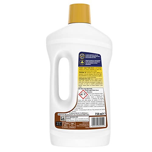 Pronto Legno Pulito - Detergente Pavimenti Parquet, Formato Scorta da 12 Pezzi da 750 ml