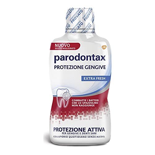 Parodontax Collutorio Liquido Protezione Gengivale Attiva, per Gengive Sane e Denti Forti, Uso Quotidiano, 500ml, Senza alcol