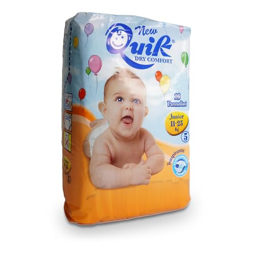 Quik Pannolini Taglia 5 kg 11/25, Confezione da 16 pz