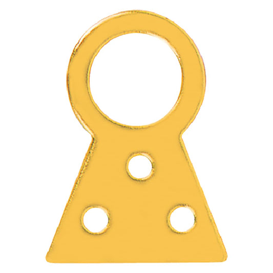 Koncreto Attaccaglie Fisse N.1 Pz 8 Acciaio Ottonato. In Blister.