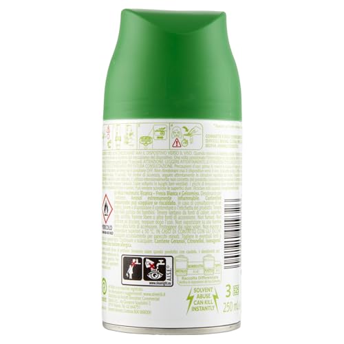 Airwick Freshmatic Ricariche Fresia Bianca e Gelsomino, Profumatore per Ambiente, 250 ml, Confezione da 6
