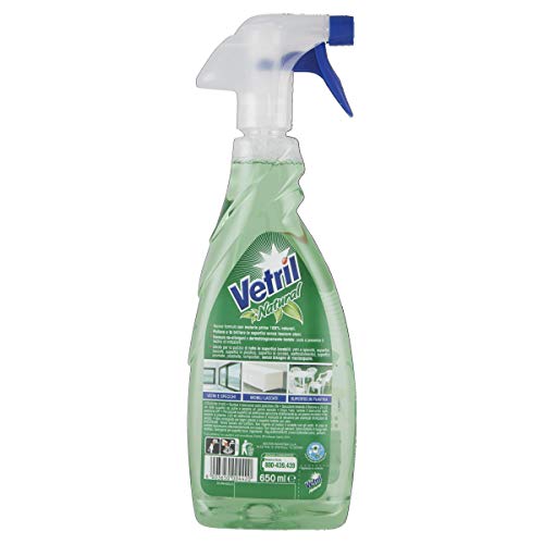 Vetril - Multiuso e Vetri, Natural - 650ml x 12 pezzi - 7800ml