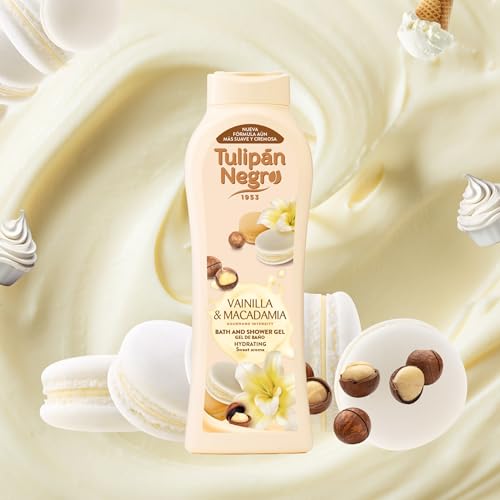 Gel Black Tulip 600 + 120 ml, Vaniglia e Macadamia XX - 12ml, Beige