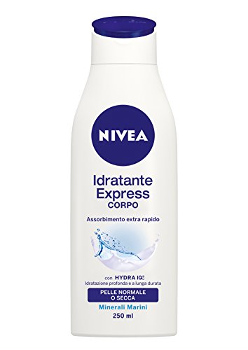 Nivea Crema Corpo Idratante Express, Assorbimento Extra Rapido, Idratazione Profonda e a Lunga Durata, 250 ml